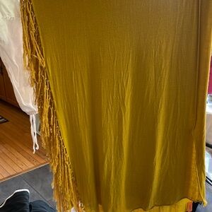 CHAN LUU FRINGED SCARF/WRAP 90 inches approx.